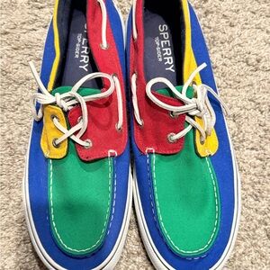 Sperry Multicolor Canvas Boat Shoes